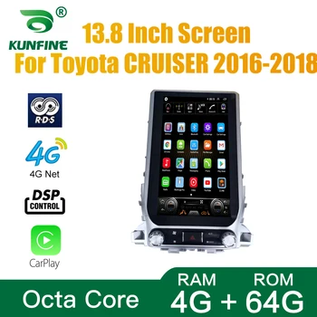 Tesla Tarzı Toyota CRUİSER 2016-2018 İçin Araba Stereo Radyo Android 10.0 4GB RAM 64GM ROM Octa Çekirdek araç DVD oynatıcı GPS Oynatıcı Deckless