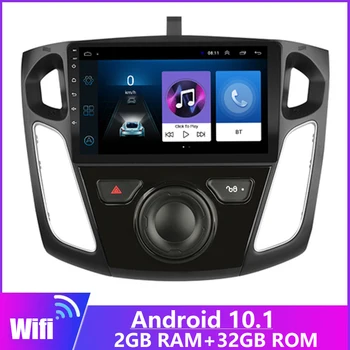 RAM 2G + ROM 32G Android 11 Araba Radyo Çalar Gps Navigasyon Multimedya Ford Focus 3 için 2012 2013 2014 2015 2016 2017 2 din video