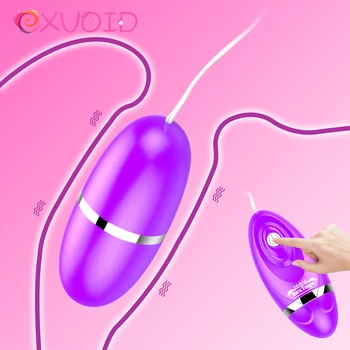 EXVOID 12 Frekans Seks Oyuncakları Kadınlar için Klitoris teşvik G-Spot Masaj Uzaktan Kumanda Güçlü Titreşim Yumurta Vibratör