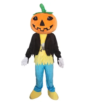 El yapımı Çizgi Film karakteri Maskot Cadılar Bayramı Kabak Maskot Kostüm Takım Elbise Cosplay Parti Oyunu Elbise Kıyafet Giyim Karnaval Yetişkin