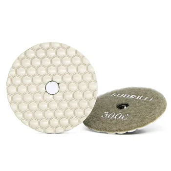 3 İnç Esnek Kuru Parlatma Pedi Granit Taş Parlatma Beton taşlama diski Keskin Tip Reçine Bond Aşındırıcı Ped