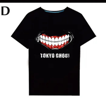 Tokyo Ghoul T-shirt Yeni Japonya Anime Ken Kaneki Cosplay Kostüm Rahat Nefes Pamuk T Gömlek Erkekler Kadınlar İçin Tees Tops