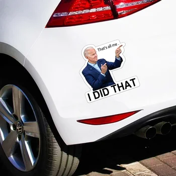 100 adet Su Geçirmez Araba Çıkartmaları Yaptım Bu Joe Biden Komik Çıkartmalar DIY Yansıtıcı Çıkartmaları Posteri Arabalar Dizüstü Yakıt Deposu Dekorasyon