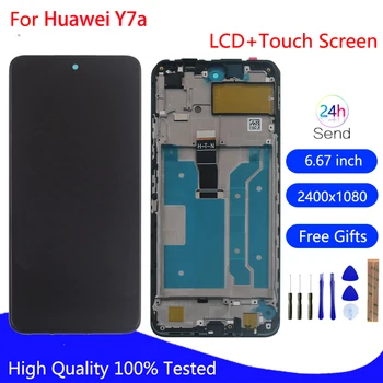 Orijinal Huawei Y7a LCD Ekran Dokunmatik Ekran Digitizer İçin Huawei P Akıllı 2021 Ekran LCD Ekran Onarım Parçaları