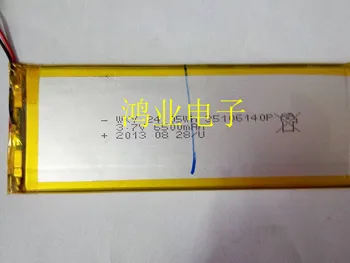 3.7 V polimer lityum pil 35106140 6500MAH mobil güç Tablet PC DIY Şarj Edilebilir Li-İon Hücre