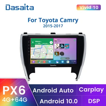 Dasaita Toyota Camry 2015 2016 İçin (ABD ve Orta Doğu Versiyonu) araba stereo android akıllı sistem Carplay Navigasyon GPS