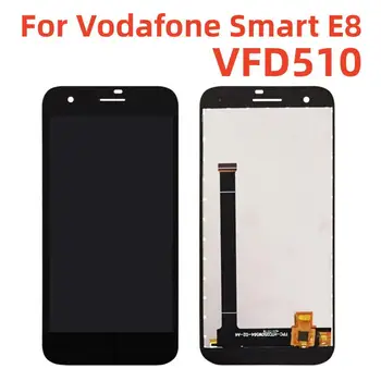 Vodafone Akıllı E8 VFD510 lcd monitör Dokunmatik ekranlı cep telefonu Sayısallaştırıcı Bileşen Değiştirme VFD 510 511 512 513 ekran