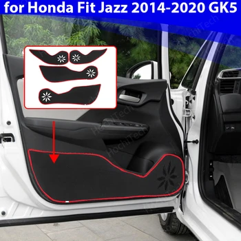 Koruyucu Mat kapı İçinde Görevlisi Aksesuarları Koruma Halı Araba Kapı Anti Honda Uygun Caz 2014-2020 GK5 için Pad Sticker Tekme 