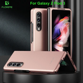 Floveme Ultra Ince Telefon Kılıfı ıçin Samsung Galaxy Z Kat 3 4 5G Sert Koruyucu Cep Telefonu Kapak Darbeye Tampon Kabuk üzerinde Fold3