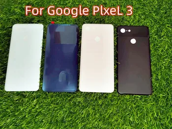 10 ADET Orijinal Google Pixel 3 İçin arka kapak Pil Kapağı, kapı Arka Cam Yedek Yapıştırıcı Pil Kapağı