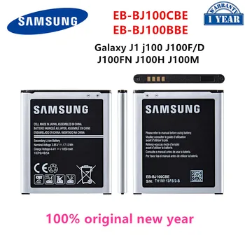 SAMSUNG Orijinal EB-BJ100CBE EB-BJ100BBE Pil 1850mAh Samsung Galaxy J1 J100 SM-J100F J100FN J100H J100M J100Y J100D WO