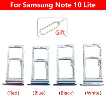SIM Kart Yuvası Tepsi Samsung Not 10 Artı Lite Mikro SD Okuyucu Tutucu Sım kart soketi Adaptörü Yedek Parçalar