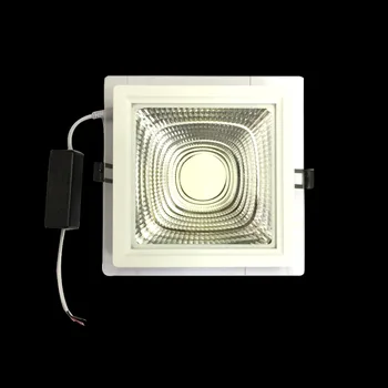 14 adet Cam kare LED panel lamba 5 W doğal Beyaz LED Downlight gömme tavan Spot aşağı ışık AC110V 220 V + LED Sürücü