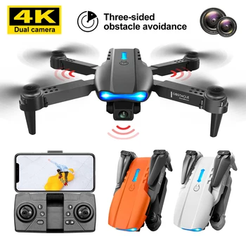 K3 uzaktan kumandalı drone 4K HD Çift Kamera Hava Fotoğrafçılığı Uçak Akıllı Engellerden Kaçınma Sabit Yükseklik Helikopter Oyuncaklar KK5