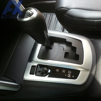 AX Araba Styling Krom İç Merkezi Vites Vites Paneli Kapağı Otomatik a / t Topuzu Trim Çerçeve Çerçeve Mazda Cx-5 Cx5 2012 2013 2014