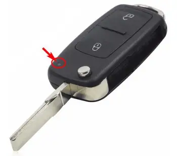 2 Düğmeleri Katlanır Yeni VW 202AD Araba Anahtar kuru sıkı İçin Uzak Anahtar Kabuk Dava Dava Çevir 