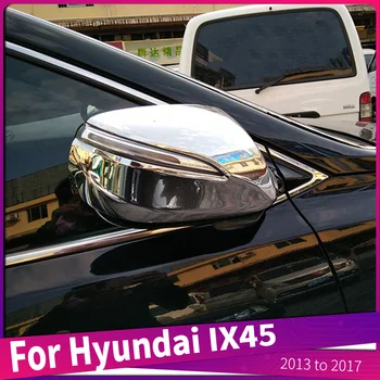 ABS Krom Araba Dikiz Yan Kapı Ayna Düzeltir çerçeve Hyundai IX45 2013 2017