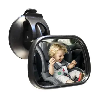 Bebek aynası Araba Dikiz İçin bebek arabası aynası Güvenli Sürün Ve Çocuğunuzu İzleyin Vantuz Ayna Araba Koltuğu İçin Arka Bakan