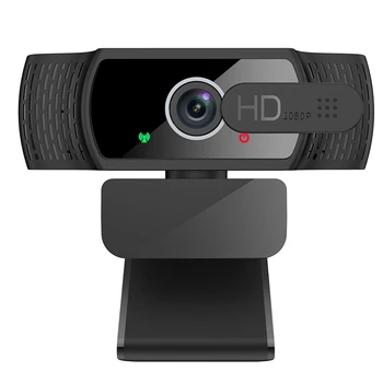 HD 1080P Webcam Masaüstü Dizüstü Bilgisayar Kamerası USB ve Dahili Gürültü Azaltma Mikrofon 360 Derece Rotasyon