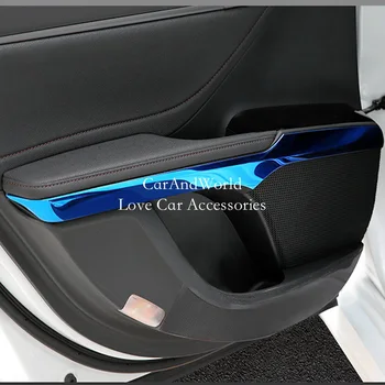 Paslanmaz çelik Araba İç Kapı Kol Dayama Paneli kase kapağı Vücut Trim Şerit Toyota Camry İçin XV70 2018 2019 Otomatik Kalıp Aksesuarları