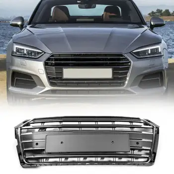 Araba ön tampon ızgarası Örgü Kaput Ön Merkezi Orta Audi A5/S5 B9 2017 2018 2019