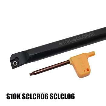 S10K-SCLCR06 / S10K-SCLCL06 İç Dönüm Tutucu, SCLCR SCLCL CNC Endekslenebilir Sıkıcı Bar, 95 Derece Torna aracı CCMT / CCGT06