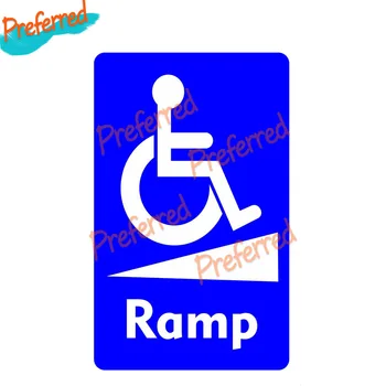 Tekerlekli sandalye Rampası Uyarı İşareti Engelli Su Geçirmez Çıkartması Styling Çıkartmaları Tampon Pencere Dizüstü Motokros Yarışı Araba Sticker