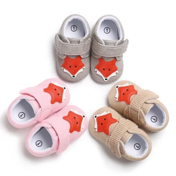 Sevimli Sevimli Karikatür kaymaz Prewalker Bebek Ilk Yürüyüşe Toddler Erkek Bebek Kız Örgü Beşik Ayakkabı Yumuşak Tabanlı Bebek Ayakkabıları