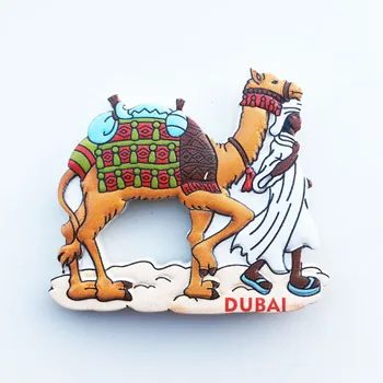 QIQIPP Orta Doğu Dubai Turizm Hatıra Dekoratif El Sanatları Manyetik buzdolabı mıknatısı erkek Deve Yaratıcı