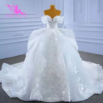 AIJINGYU düğün elbisesi Rustik Beyaz Korse Prenses Elbisesi 1000 Altında Düğün İçin