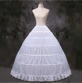 6 Çemberler Petticoat Jüpon Balo cüppe şeklinde gelinlik Organze Iç Çamaşırı Kabarık Etek Düğün Aksesuarları