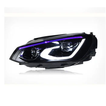 2014-2016 VW Golf MK7 için kafa ışık GTI LED Kafa Lambası Araba Üreticisi Farlar dönüştürmek
