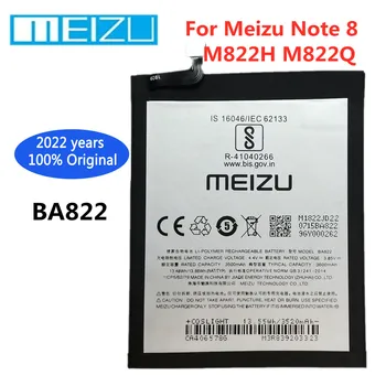 100 % Orijinal Meizu BA822 3600mAh Pil İçin Meizu Not 8 Note8 M822H M822Q Akıllı Telefon Şarj Edilebilir Pil Piller Bateria