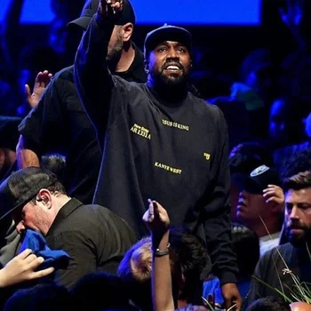 Klasik Kanye West İsa Kral Albümü Sınırlı Yüksek Sokak Avrupa Amerikan Yuvarlak Boyun Kazak