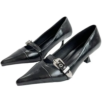 Kadın Ayakkabı Klasik Pompalar Yüksek Topuklu 6.5 cm Seksi Stilettos Bayanlar Sivri Burun Ayakkabı Siyah Pembe Topuklu Kadın topuklu
