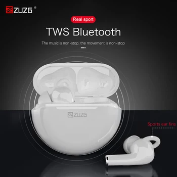 ZUZG Yeni TWS kablosuz kulaklıklar Bluetooth Kulaklık Kulaklık Dokunmatik Kontrol ile 9D Stereo Mic Spor Kulaklık bluetooth kulaklıklar