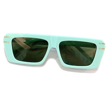 Marka Tasarım Kadınlar İçin Kare güneş Gözlüğü Kum Beach Gölge Oculos Erkek Moda Asetat Yaz De Sol Gafas UV400