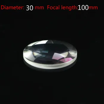 K9 Plano Dışbükey Lens D = 30mm F = 100mm Optik Lens / optik Eleman / hassas Optik Lens
