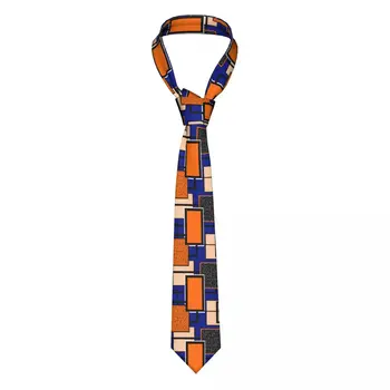 Geometrik Desen Renkli Erkek Kravatlar Casual Polyester 8 cm Geniş Boyun Bağları Mens Günlük Giyim Gravatas Hediye
