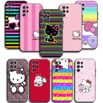 Sevimli Hello Kitty Telefon Kılıfları Samsung Galaxy A31 A32 A51 A71 A52 A72 4G 5G A11 A21S A20 A22 4G Carcasa Coque Yumuşak TPU
