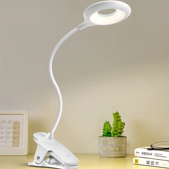 Çalışma LED klips lambası Dokunmatik USB Şarj Edilebilir Öğrenci çalışma ışığı Serbestçe Katlanabilir Masa Lambası Yatak Odası Kitap masa okuma Lambaları