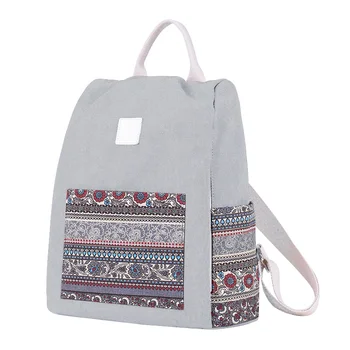 Tuval Moda kadın Sırt Çantaları Bayanlar Okul Çantaları Moda Kadın Laptop Sırt Çantası Zarif iş çantaları Kızlar için Kitap Çantaları