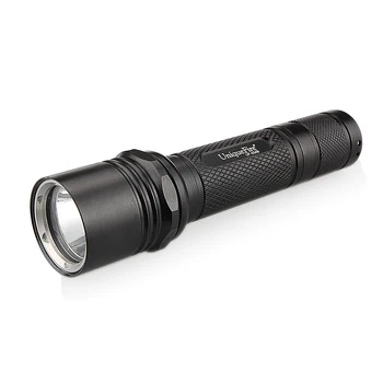 Uniquefire UF504B Siyah Lamba Torch MİNİ Düz Şarj Edilebilir XML2 LED WhiteLight El Feneri Lampe 1200 Lümen