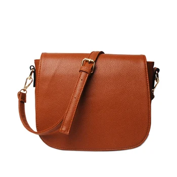PU Deri Moda Leopar Crossbody Çanta Bayanlar Vintage Basit Kahverengi postacı çantası Kadın Hediye omuz çantası DOMIL1745