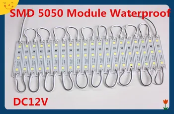 DC12V 5050 3 LEDs LED Modülleri IP65 su geçirmez, LED İşareti Arka Modülleri, reklam ışık kutusu Modülleri, 20 adet / grup, ücretsiz kargo