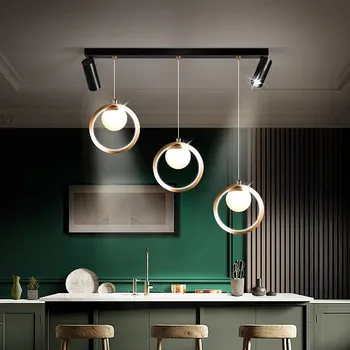 Iskandinav LED restoran avize modern minimalist yemek masası uzun bar bar yaratıcı kişilik spot oturma odası lamba