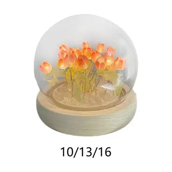 DIY Gece Lambası Malzemeleri Yaratıcı Çiçek Lamba Aydınlatma Malzemeleri Süs Masaüstü Yatak Odası Yurt Dekor Doğum Günü Hediyeleri