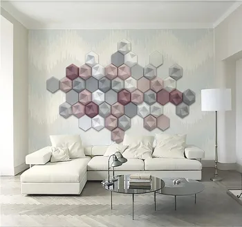 XUE SU Büyük özel ev dekorasyon duvar kağıdı duvar İskandinav mozaik mozaik 3d stereo yaratıcı TV arka plan duvar