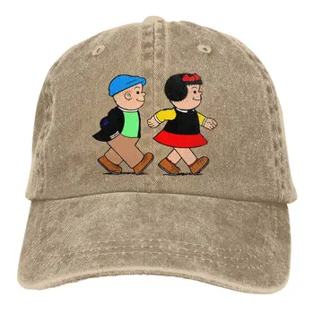 Ayarlanabilir düz renk beyzbol şapkası arkadaşlar yıkanmış pamuk Nancy ve Sluggo spor kadın şapka