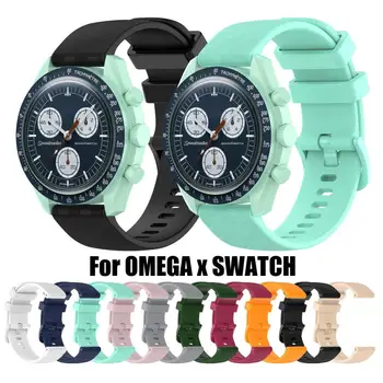 Yeni Moda Silikon saat kayışı OMEGA SPEEDMASTER MOONWATCH Akıllı Yedek Watchband Bileklik huawei saat GT2 42mm